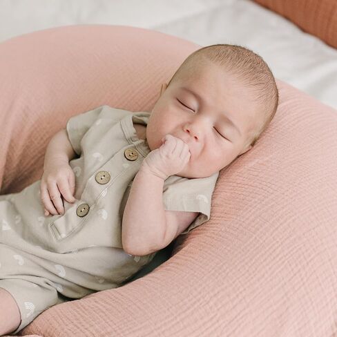 Konssy Muslin Nursing Pillow Covers, Soft and Adorable Nursing Cover for Breastfeeding Pillows, Pillow Slipcover for Baby Girls Boys Newborn in Saudi Arabia