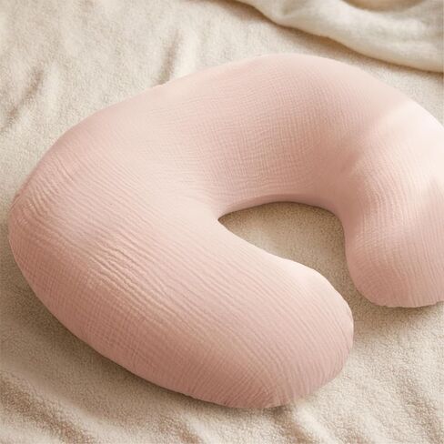 Konssy Muslin Nursing Pillow Covers, Soft and Adorable Nursing Cover for Breastfeeding Pillows, Pillow Slipcover for Baby Girls Boys Newborn in Saudi Arabia