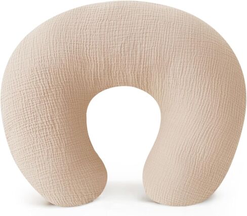 Konssy Muslin Nursing Pillow Covers, Soft and Adorable Nursing Cover for Breastfeeding Pillows, Pillow Slipcover for Baby Girls Boys Newborn in Saudi Arabia