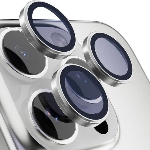 MAGEASY Sapphire Lens Protector for iPhone 16 Pro 6.3" & iPhone 16 Pro Max 6.9" (3 Lens) - Titanium Black | Lenz in Saudi Arabia