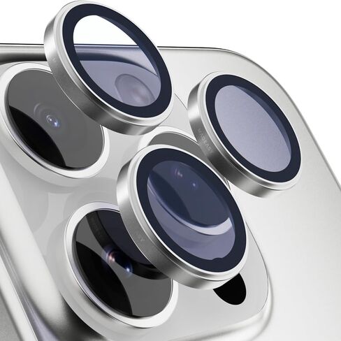MAGEASY Sapphire Lens Protector for iPhone 16 Pro 6.3" & iPhone 16 Pro Max 6.9" (3 Lens) - Titanium Black | Lenz in Saudi Arabia