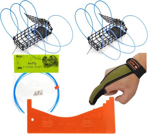 AirFly Crab Bait Small Cage for Crab Loops, Traps, Pots, Hoop Nets, Weighted Vinyl-Coated Wire, 4"x2"x1" in Saudi Arabia