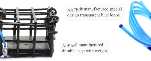 AirFly Crab Bait Small Cage for Crab Loops, Traps, Pots, Hoop Nets, Weighted Vinyl-Coated Wire, 4"x2"x1" in Saudi Arabia