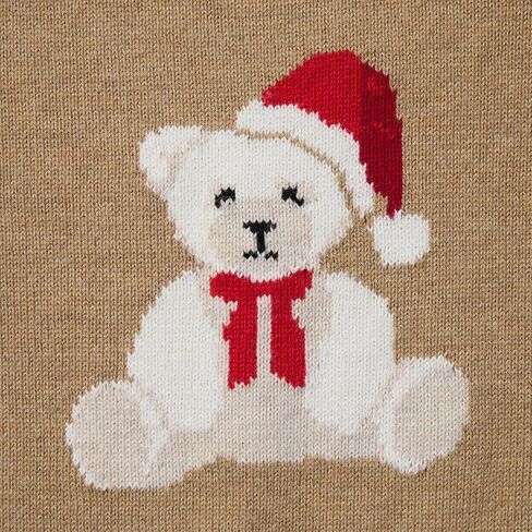 Janie and Jack Baby Girls' Santa Bear Icon Sweater (Infant) in Saudi Arabia