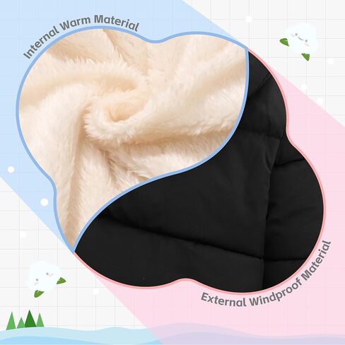 Baby Winter Coats, Outerwear for Toddler Kids Infants Boys Girls Light Puffer Warm Hooded Down Jacket for 2-7 Years in Kuwait