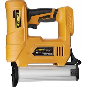 Cordless Nail Gun for DEWALT 20V MAX Battery, 18GA 5/8 to 1-1/4 Inch, 2 in 1 Brad Nailers, Brushless Motor, 2 Mode, Lightweight and Ergonomic for Home Improvement, DIY and Wood Workpieces (Tool Only)