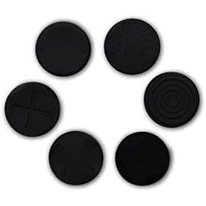 6Pcs Black Silicone Thumb Stick Grips Caps Analog Thumbstick Joystick Cap PlayStation Vita Cases and Storage for PS Vita PSV 2000 PSV 1000