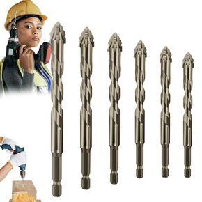 New Four-Flute Sawtooth Eccentric Drill Bit,Four Edged Serrated Eccentric Drill,Flute Sawtooth Eccentric Drill Bit,High-Strength Eccentric Twist Drill Bit,Eccentric Drill Bit Set(4/5/6/8/10/12)