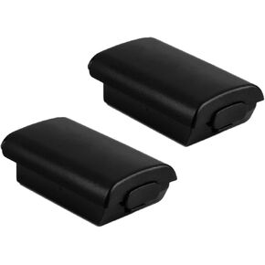 2Pcs Black AA Battery Plastic Hard Back Cover Case Protector for Xbox 360 Controller Plastic