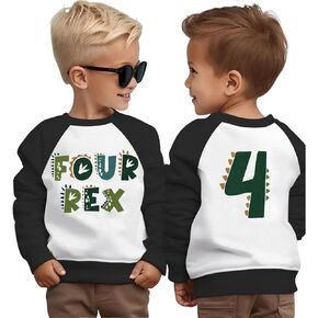 قمصان عيد الميلاد للأطفال الصغار تي ريكس ديناصور الزي دينو حفلة الطفل البلوز طويلة الأكمام الخريف تيز الملابس 2-5T in Kuwait