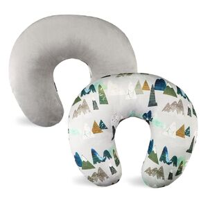 Nursing Pillow Cover 1 Pack, Stretchy Removable Nursing Cover for Breastfeeding Pillows, Ultra Soft Snug Fits On Newborn Feeding Pillow Case for Baby Girls/Boys, Dinosaur
