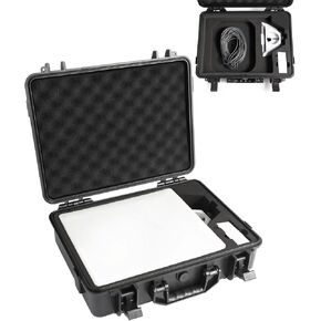 Starlink Mini Case, Waterproof Hard Case for Starlink Mini Dish Kit, Portable Carrying Case with Precision Cut Foam for Accessories, Ideal for Travel and Camping