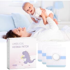 Baby Belly Navel Patches, Belly Button Shaper with Cotton Pads, Waterproof Umbilical Patch, Infant Essentials Must Haves (7 PCS 10 * 10CM)