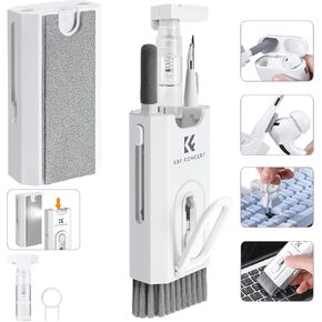 K&F Concept 25-in-1 Keyboard Cleaning Kit Laptop Cleaner - Multifunction Electronic Specialized Accessories Cleaner Set for Cell Phone Tablet PC Camera Keyboard Earbud - Phone Tablet Holder