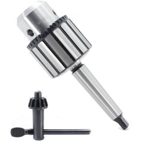 Drill Chuck JESTUOUS JT33 Key Type 5/8 Inch(1-16mm) with MT2 Morse Taper Arbor Heavy Duty Chucks
