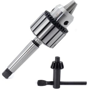 Drill Chuck JESTUOUS B16 Key Type 1/2 Inch(1-13mm) with MT2 Morse Taper Arbor Heavy Duty Chucks
