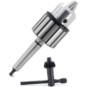 Drill Chuck JESTUOUS B18 Key Type 5/8 Inch(1-16mm) with MT2 Morse Taper Arbor Heavy Duty Chucks