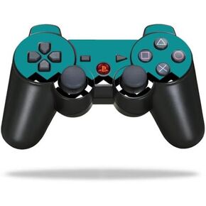 Protective Vinyl Skin Decal Skin Compatible with Sony Playstation 3 PS3 Controller wrap Sticker Skins Teal Chevron