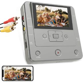 VHS to DVD Recorder, TV to USB Device/SD Card/HDD/VCR/Camcorder/VHS/DVD Recorder, Smart Phone WiFi to DVD/USB/SD/HDD Copy, WiFi APP DVD Recorder【Comes with 10 Free DVD-R】