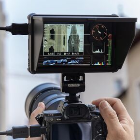 VILTROX SDI Camera Field Monitor DC-X3, 2000 Nits Super Bright Daylight Viewable Camera Monitor, 4K Input Output Touchcreen Video Monitor HDMI, Anamorphic De-Squeeze