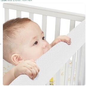Breathable Mesh Corner Edge Protector Strip, Soft Furniture Guards, Reversible Guardrail Cover Protector for Boys Girls(2024,White) (White)