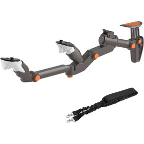 Adjustable VR Gunstock Compatiable for Meta Quest 3/ Quest 3S Gun Stock|Magnetic Attachment|Adjuatale Length|Controller Pitch & Yaw Angles Tunable|Made for Meta Quest Series
