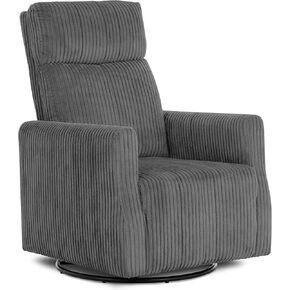 Dream On Me Oliver Swivel GliderWith 360-Degree Swivel and Plush Corduroy Fabric, FSC Certified.
