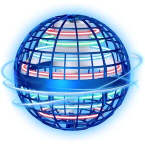 2024 Flying Orb Ball Toy - Galaxy Ball Flying Space Orb - Magic Cool Boomerang Ball Hover Ball with RGB Light - Floating Ball Soaring Mini Drone Gift for Boys Girls Kids Adults - (Blue)
