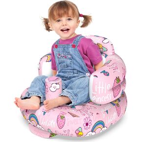 Colplay Inflatable Baby Seat, Inflatable Infant Chair for Babies 3-36 Months, Blow Up Baby Chair with Build in Air Pump, Toddler Floor Seats for Sitting Up, Super Quick Inflate & Deflate