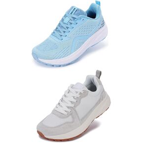 BRONAX Womens Wide Toe Box Light Blue and Gray Size 9.5w