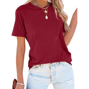 Zeagoo American Flag Shirts Short Sleeve Women Patriotic Shirt 4th of July Tee Tops Crewneck Summer T-Shirt