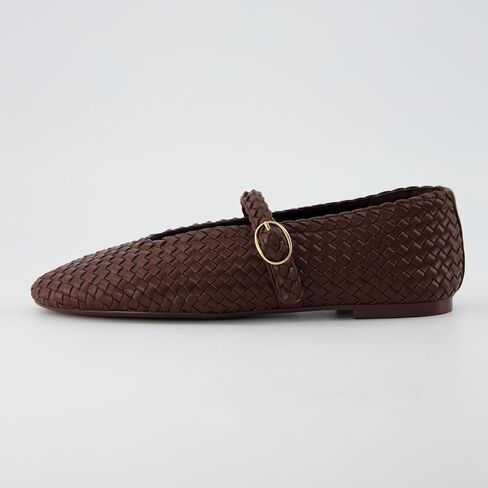 CUSHIONAIRE Bistro Mary Jane Flats for Women, Woven Ballet Flats Shoes with Strap and Memory Foam for All-Day Comfort in Saudi Arabia