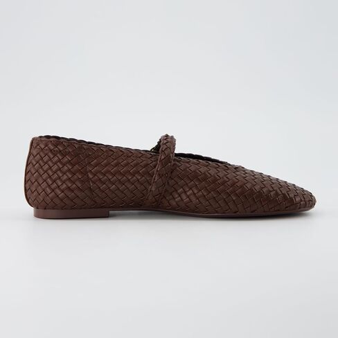 CUSHIONAIRE Bistro Mary Jane Flats for Women, Woven Ballet Flats Shoes with Strap and Memory Foam for All-Day Comfort in Saudi Arabia