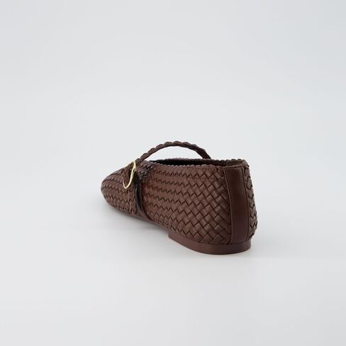 CUSHIONAIRE Bistro Mary Jane Flats for Women, Woven Ballet Flats Shoes with Strap and Memory Foam for All-Day Comfort in Saudi Arabia