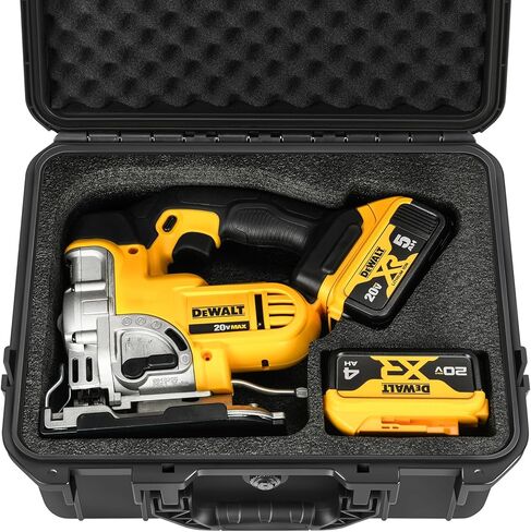 حافظة لأداة Dewalt Jigsaw الكهربائية - صندوق أدوات صلب مقاوم للماء لمنشار Dewalt 20V DCS334B | DCS331B، حقيبة مجموعة أدوات الطاقة لمجموعة منشار الرقصة اللاسلكي Dewalt Herramientas 20V Max/البطارية (العلبة فقط) in Kuwait