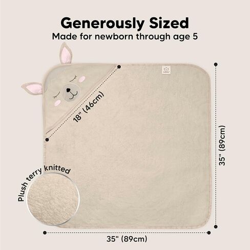 KeaBabies Baby Hooded Towel - Viscose Derived from Bamboo Baby Towel, Toddler Bath Towel, Infant Towels, Large Hooded Towel, Organic Baby Towels with Hood for Girls, Babies, Newborn Boys(Triceratops) in Kuwait