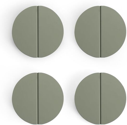 Green 2-1/2 inch Drawer Pulls, 8 pcs (Half Round Brushed Brass Half Moon Cabinet Pull Handles Semicircle Knobs with Screws for Kitchen Cupboard Bedroom Furniture Door in Saudi Arabia