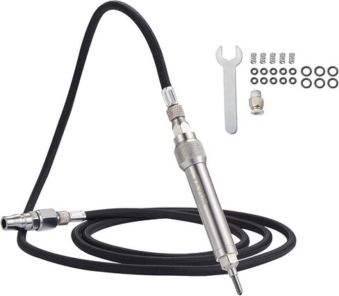VEVOR Engraving 11400 BPM, Speed Adjustable 1/8" Pencil, Portable Pneumatic Hose, Air Micro Grinder Scribe Pen for Precision Carving on Stone Glass Wood, Silver in Saudi Arabia