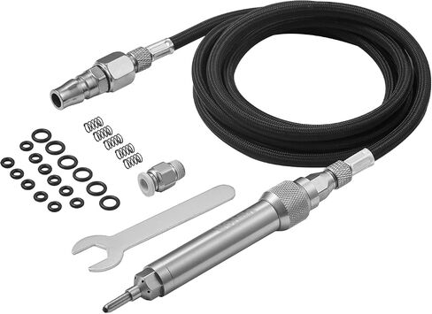 VEVOR Engraving 11400 BPM, Speed Adjustable 1/8" Pencil, Portable Pneumatic Hose, Air Micro Grinder Scribe Pen for Precision Carving on Stone Glass Wood, Silver in Saudi Arabia