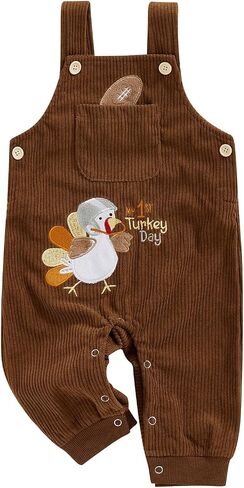 Infant Boy Girl Overalls Gender Neutral Baby Solid Color Clothes Suspender Pants in Saudi Arabia