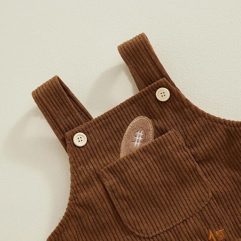 Infant Boy Girl Overalls Gender Neutral Baby Solid Color Clothes Suspender Pants in Saudi Arabia