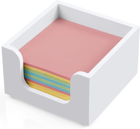 Sticky Note Holder, Acacia Wood Post It Note Dispenser for Office Desk Accessories, Self Stick Note Pad Holder, Memo Pad Holder Dispenser Organizer for School Office Desk Supplies in Saudi Arabia