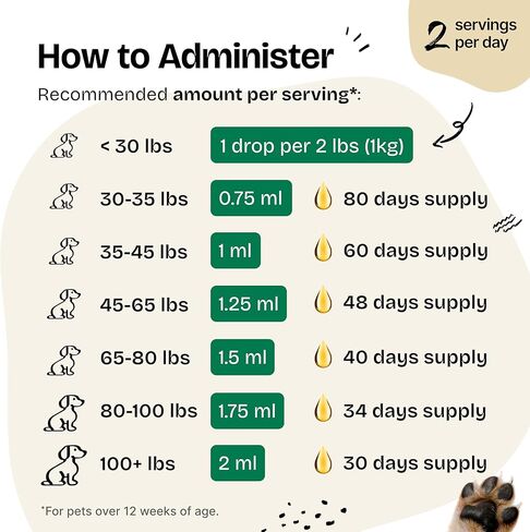 Anti-Diarrhea Liquid Drops for Dogs - Diarrhea Relief Drops - Fiber Supplements w/Psyllium Husk - Prebiotics for Dogs' Digestive Support - Dog Food Supplements for Firmer Stool & Gut Health - 2 oz in Kuwait