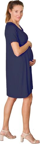 USBD Women's Nursing Long Tops - Comfortable Double Layer Pregnancy Tee for Breastfeeding and Postpartum in Saudi Arabia