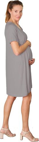 USBD Women's Nursing Long Tops - Comfortable Double Layer Pregnancy Tee for Breastfeeding and Postpartum in Saudi Arabia