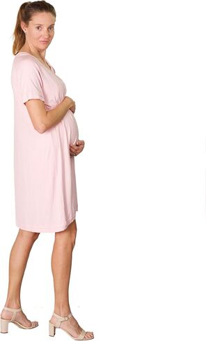 USBD Women's Nursing Long Tops - Comfortable Double Layer Pregnancy Tee for Breastfeeding and Postpartum in Saudi Arabia