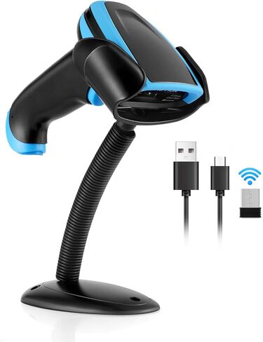 USB Barcode Scanner, 1D Laser Wired Handheld Bar Code Scanner for Mobile Payment, Convenience Store, Supermarket, Warehouse in Saudi Arabia