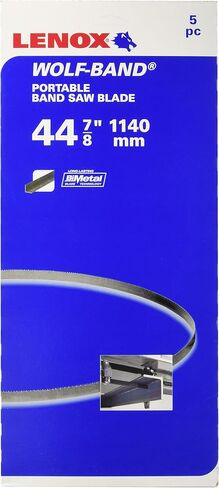 شفرة المنشار المحمولة من Lenox Tools 8010738PW145 Wolf-Band، 44-7/8 بوصة × 1/2 بوصة × 0.020 بوصة 14 TPI، 5 عبوات in Kuwait