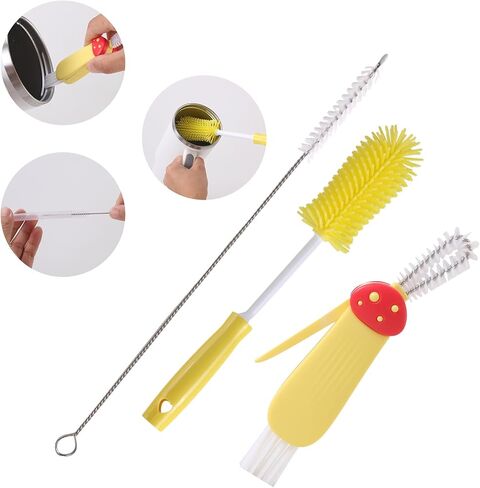 Reusable Cup Cleaning Kit Compatible with Stanley, UpdatedBottle Cleaner Brush Set with LStraw Brush Cleaner and Cup Lid Cleaning Brush for Stanley Cup, Tumbler Cups, Drinking Glass, Baby Bottles in Saudi Arabia