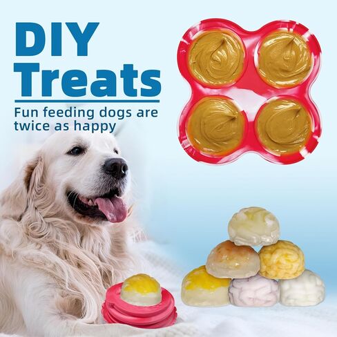 Freezbone Dog Popsicle Mold, Freezebone Fillable Dog Toys to Keep Them Busy, Skull Frozen Dog Treat Molds, Homemade Treat Frozen Dog Toy, Sturdy Safe, Easy Clean, Blue in Saudi Arabia